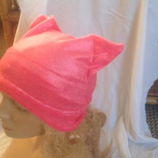 New  Handmade Pink Plush Cat Ear Beanie  Kitty Ear Beanie  Cat Ear Hat  Kitty E  eb-42543638